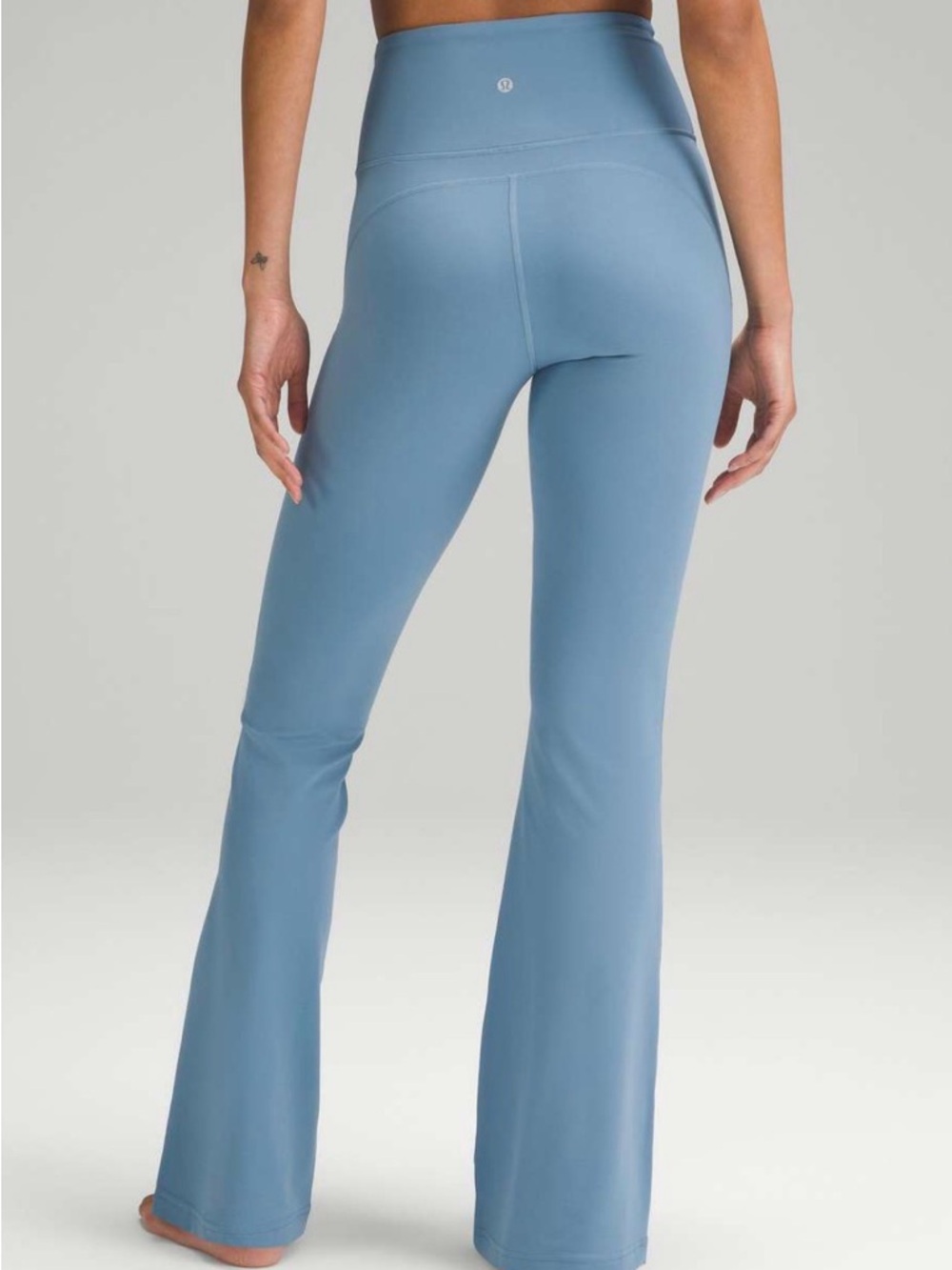 lululemon Groove Nulu high rise Boot-Cut Flare Leggings in Dusty Blue